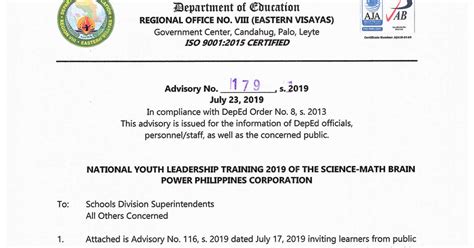 philippine brain power|NATIONAL YOUTH LEADERSHIP TRAINING 2019 OF THE .
